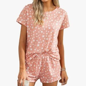 Starry Night Women's Pajama Set - Peach